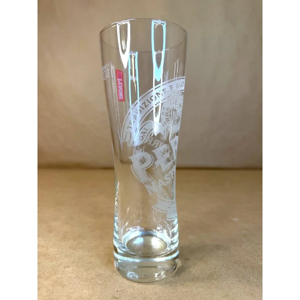 Peroni Nastro Azzurro Etched Beer Glass